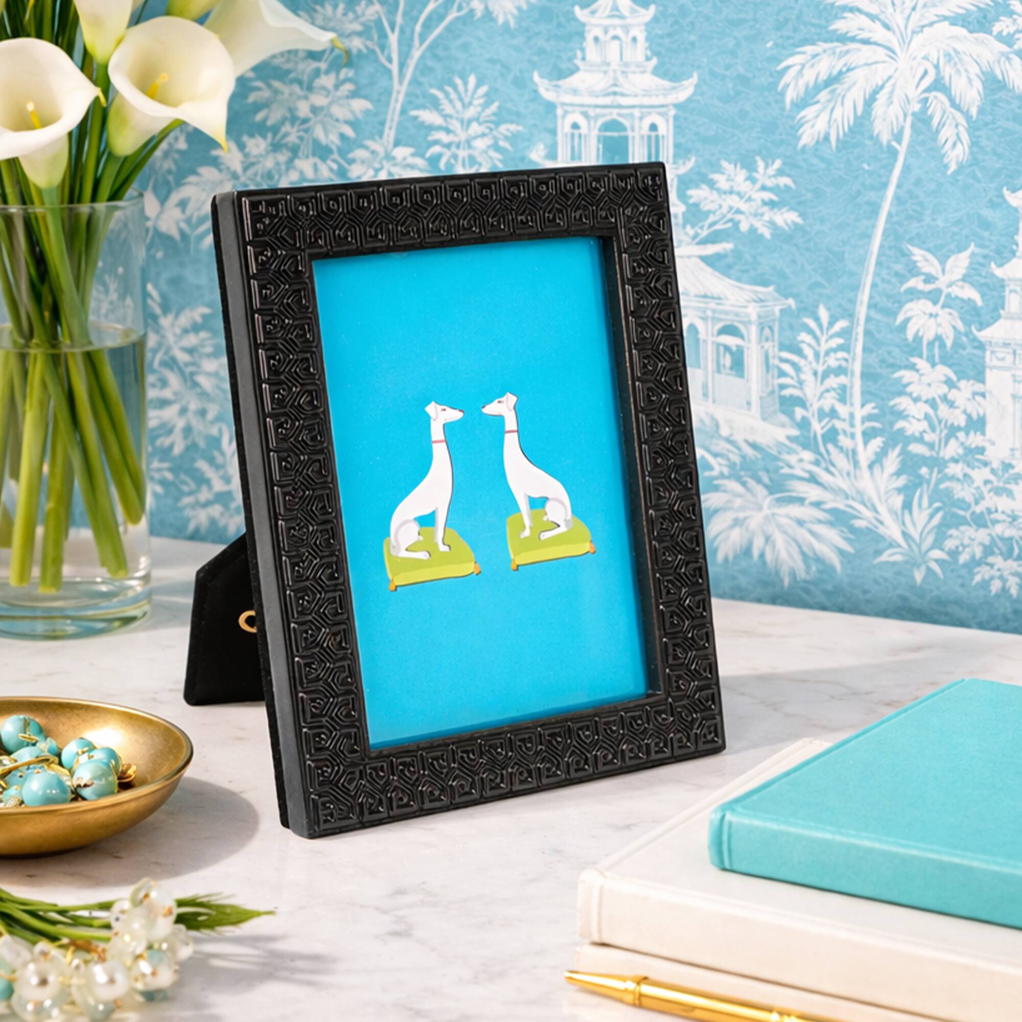 Jonathan Adler x Michaels 5" x 7" Black Greek Key Tabletop Frame